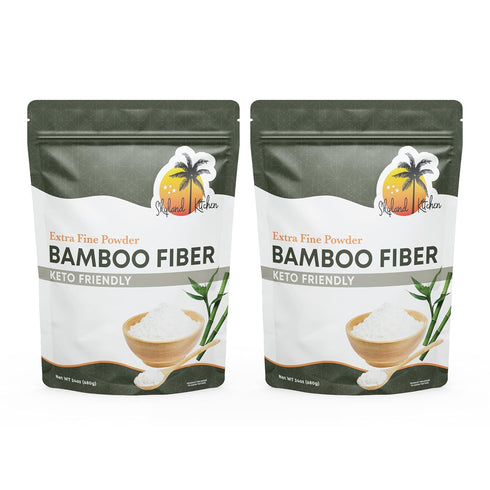Skyland Kitchen Bamboo Fiber (3lb) Keto Fiber for Keto and Low Carb Baking, 0g