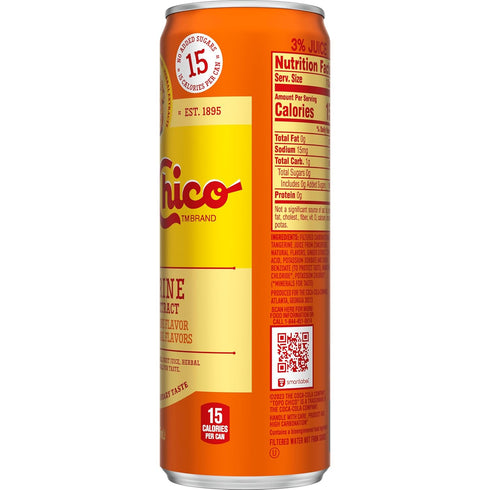 12oz (Pack 2) Topo Chico Sabores Tangerine with Ginger Extract Can