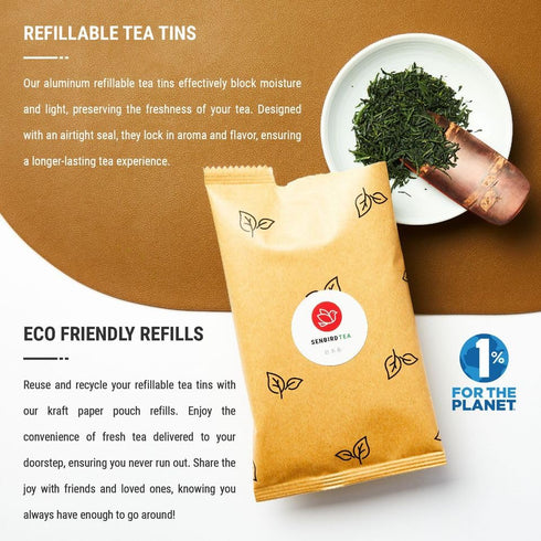 (1.76oz/50g) Senbird Premium Gyokuro - Japanese Shade Grown Green Tea - From Kyoto Japan - Imperial Loose Leaf Green