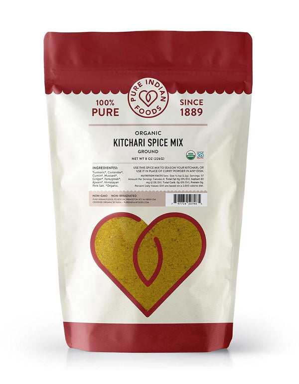 Pure Organic Kitchari Spice Mix - Pure Indian Foods - 8 oz