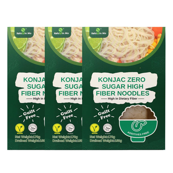 Konnyaku High Fiber Shirataki Noodle Low Carb Pasta Keto Vegan Paleo Sugar