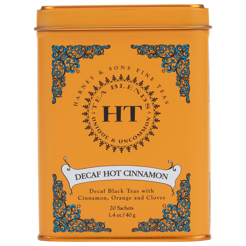Harney and Sons Decaf Hot Cinnamon , Decaf Flavored Black 20 Sachets