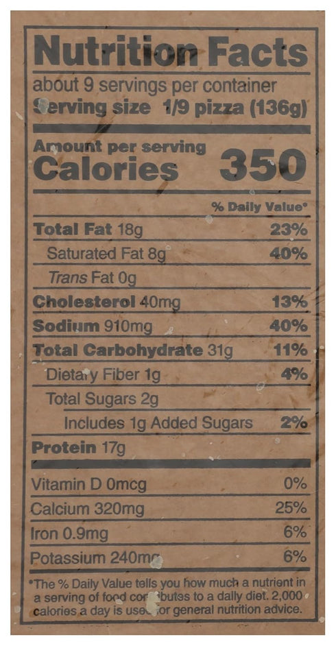 WHOLE FOODS MARKET KITCHENS 16in, 43.3 oz , Uncured Pepperoni Deli Pizza