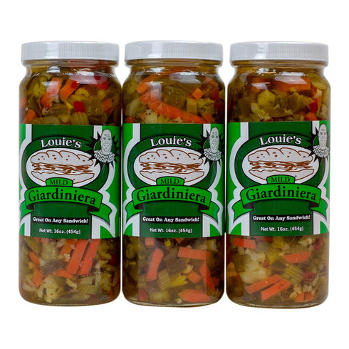 Louie's Giardiniera (3 Pack) (Mild)