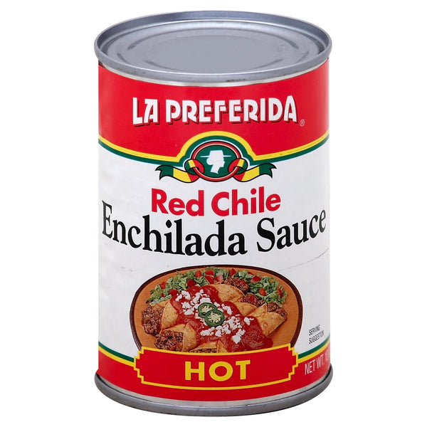 La Preferida, Enchilada Sauce, Red Chile, Hot, 10 Ounce