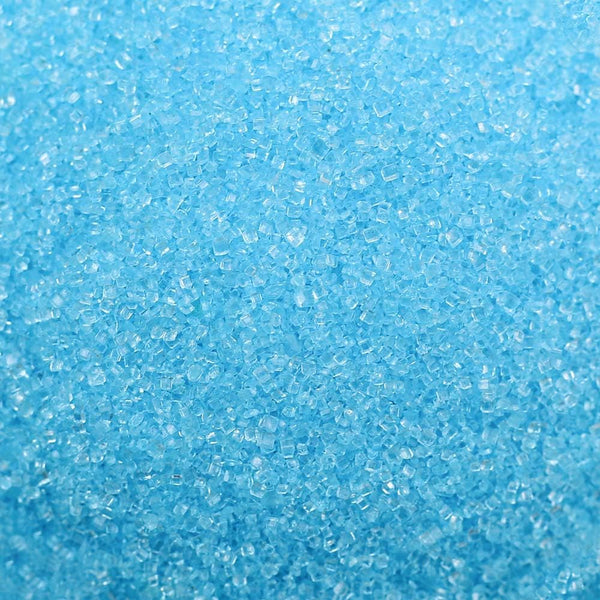 KASVAN Blue Sanding Sugar Sprinkles - Edible Sugar Crystals, Baking Cake Decorations, Ice