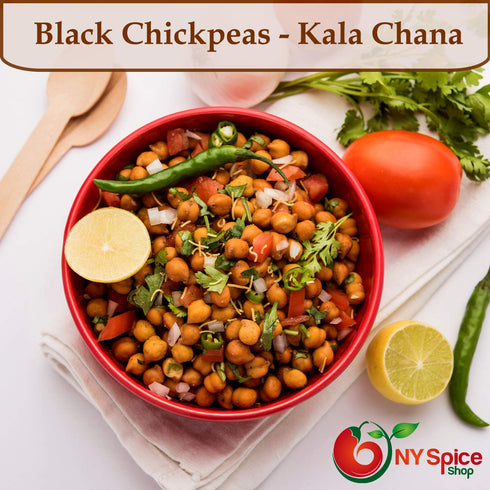 1.5 100% NY Spice Shop Black Chickpeas - Pound Desi Kala Chana - Natural Black Chana - Nutritious Dry Chickpeas