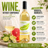 750mL YOURS Non-Alcoholic White Wine Sauvignon Blanc, Alcohol-Removed Bottle, Crisp Citrus Lime & Grapefruit Notes, Low