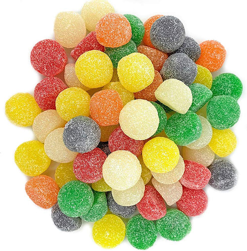 4 SweetGourmet Assorted Giant Gum Drops, Cherry, Orange, Lime, Lemon, Pineapple and Anise Flavors, Pound Bag, Soft