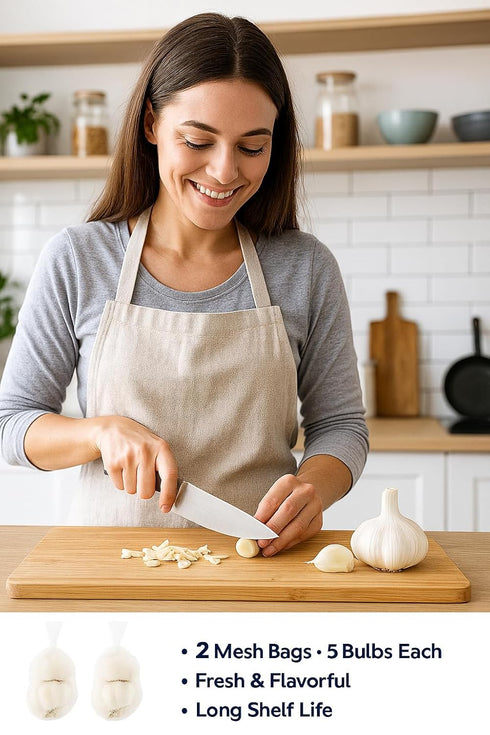 Generic 5PK 2 10 oz Fresh Garlic White Garlic Bag