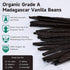 10 Counts SPICEEL Organic Madagascar Vanilla Beans Grade A Vanilla Pods for Making Extract, Whole Vanilla Beans