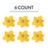 6 Count Global Sugar Art Daffodil Sugar Cake Flowers, Yellow, by Chef Alan Tetreault