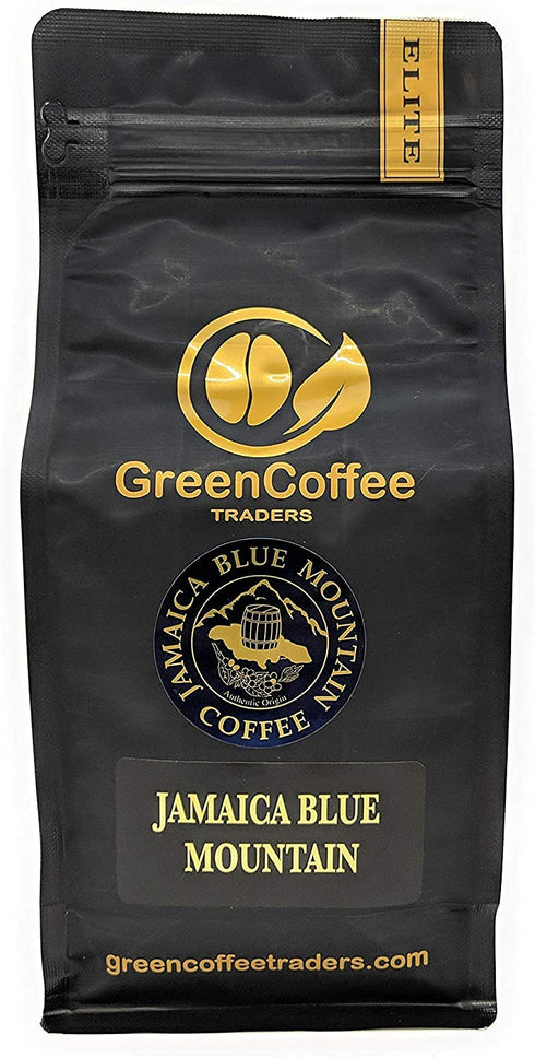Green Coffee Traders 1LB. 100% 1lb Jamaica Jamaican Blue Mountain Roasted Coffee - City Roast, Bag