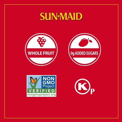 23 Sun-Maid California Raisins | Ounce | Whole Natural Dried Fruit | No Artificial Flavors | Non-GMO | Vegan