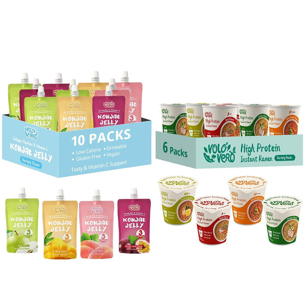 VOLO VERO Drinkable Konjac Jelly and High Protein (32g) Ramen Soup Cup