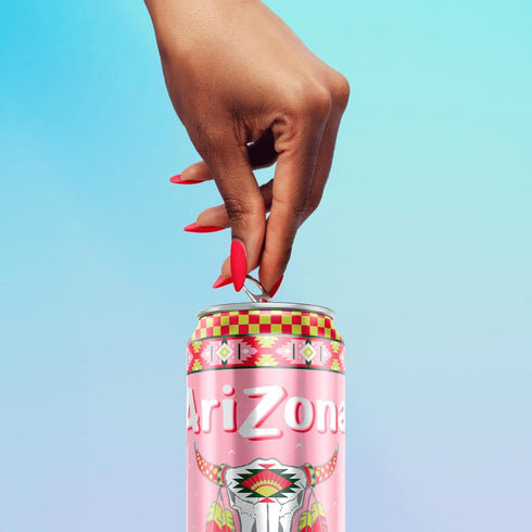 22 Oz (Pack 12) AriZona Kiwi Strawberry, Fruit Juice Drink - Big Can, Fl
