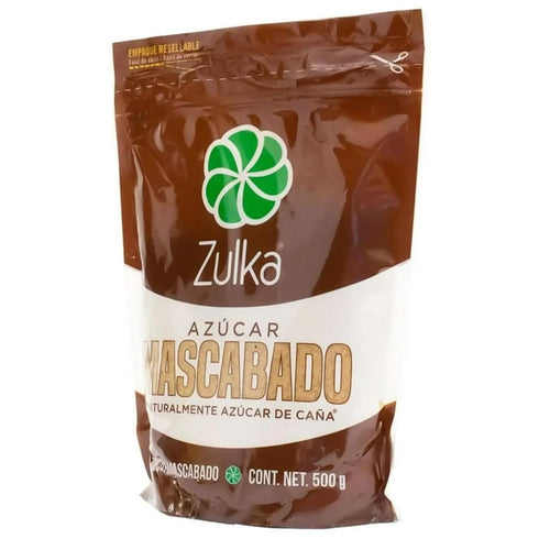 Five Brothers Products 17.64 oz Zulka Mascabado Cane Sugar, | Natural Muscovado Sugar Pure Cane Sugar, Unrefined
