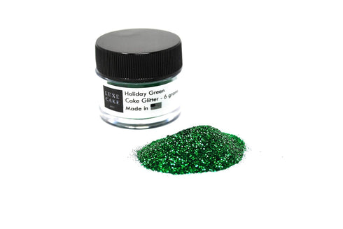 HOLIDAY GREEN Christmas Luxury Diamond Dust, 6 grams, Made in USA