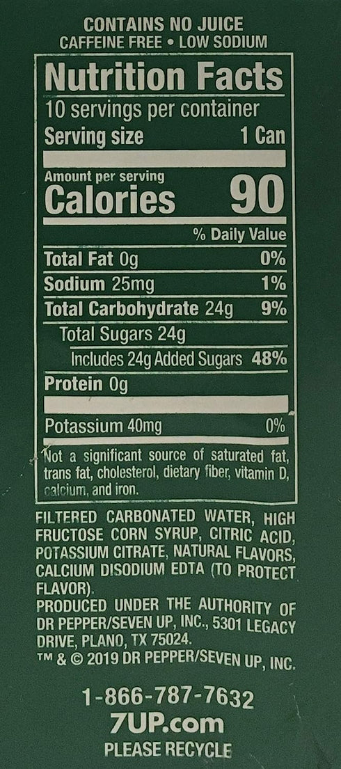 7up 10 pack (3 10 packs 30 Mini Sodas - cases of for a total of cans)