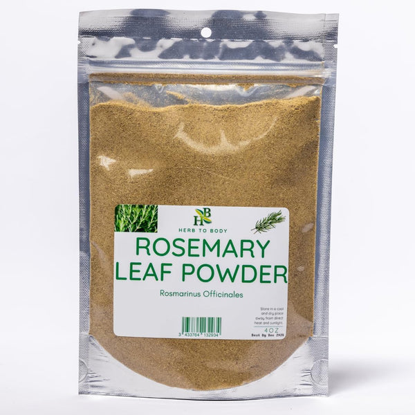 Herb To Body Rosemary Leaf Powder Rosmarinus officinalis, Powder, Non-GMO, Gluten-Free &