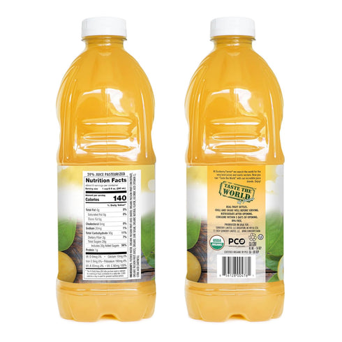 64 oz 1.89 Sunberry Farms Organic Passion Fruit Nectar fl | Tropical Juice Nectar Made with Real Organic Fruit | No