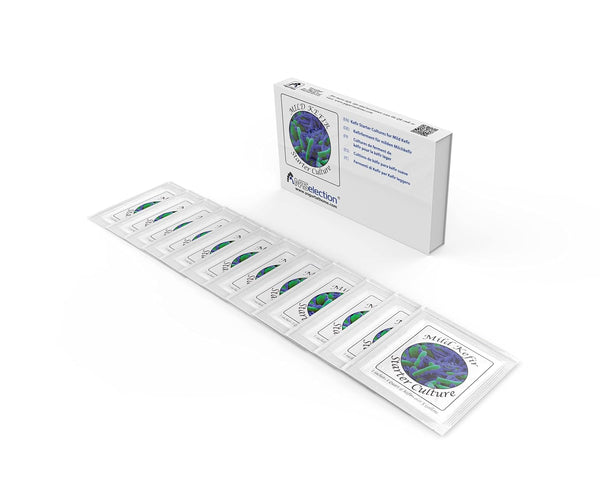 Kefir Starter Cultures - Pack of 12 Freeze-Dried Culture Sachets for Creamy Mild Milk Kefir