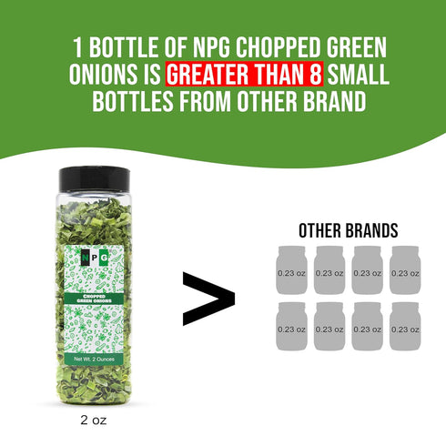 2 Oz 3 Oz NPG Freeze Dried Chopped Green Onions and Parsley Flakes