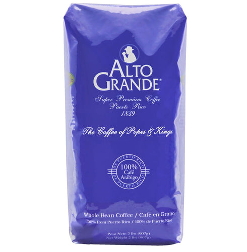 Alto Grande Super Premium Coffee Beans, Medium Dark Roast, Single Origin, Puerto
