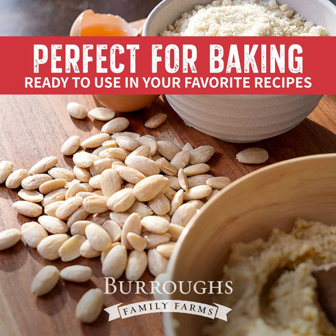 2lb Burroughs Family Farms USDA Organic Blanched Almonds First Regenerative Organic Certified Farm Gluten-Free