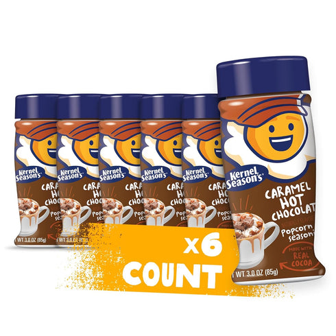 Kernel Season's Popcorn Seasoning, Caramel Hot Chocolate With Real Cocoa, 3 Ounce