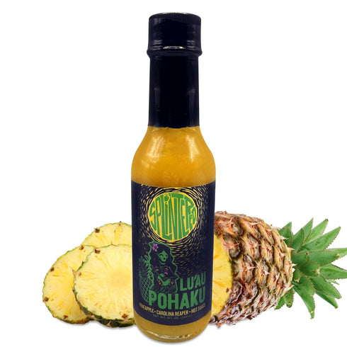 Splintered Sauce Lu'Au Pohaku Hot Sauce - Tropical Fusion of Pineapple and Carolina Reaper