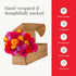 Dozen 25 BloomsyBox MultiColored Real Roses Bouquet - Two Rainbow Roses, Long Stems, Long Lasting & Hand-Tied Flower
