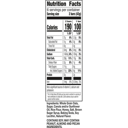 12 8.94 oz (6 (Pack 12) Nature Valley Crunchy Granola Bars, Oats 'n Honey, Ct, Pouches)