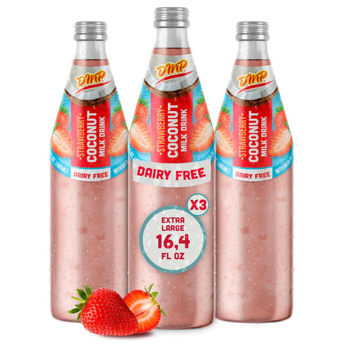 De Mi Pais Strawberry Coconut Milk Drink Creamy Dairy Free & Lactose