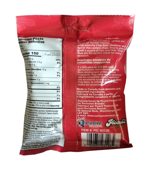 Exclusive Brands 80g/3 oz., Pzazz Crunchy Nuts, Crispy Potato Covered Peanuts, Ketchup Flavored, Bag (Imported from