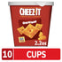 22oz (10 Cheez-It Cheese Crackers, Baked Snack Crackers, Office and Kids Snacks, Original, Case Cups)