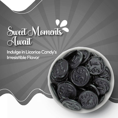 3 NY Spice Shop Licorice Candy - Pound Salted Licorice Coins - Chocolate Licorice - Australian Candy - Liquorice Candy
