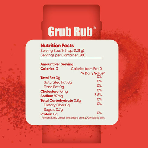 2 Pack 13 oz GRUB RUB BBQ Seasonings and Rubs, Bold Flavor for any cut Steak Seasoning, BBQ Blend Tenderizes Naturally
