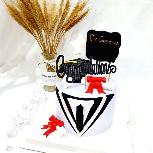 Congratulations Cake Topper, Congrats Grad Graduate Decorations for 2025 Graduation/Wedding/Birthday