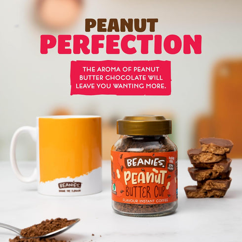 6 Beanies Flavour Instant Coffee - Instant Flavored Coffee - Bold & Adventurous Full-On Flavor - An Indulgent Sugar