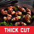 2.52 oz (Pack 3) HORMEL BLACK LABEL Thick Cut, Fully Cooked Bacon for Ready to Eat Meals, No Refrigeration Needed