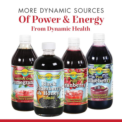 95998: 8oz Dynamic Health Blueberry Cncntrt : Liq, (Btl-Plastic)