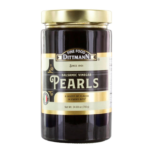 Fine Food Dittmann Balsamic Vinegar Pearls, 24.69 oz Jar Rich Balsamic Vinegar Flavor from Modena