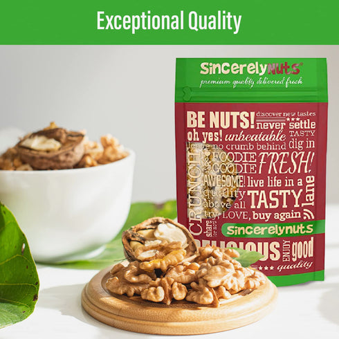 (3lb Sincerely Nuts Raw Shelled Walnuts bag) | No Shell Walnut Halves and Pieces | Easy to Eat & Cook Right Out of the