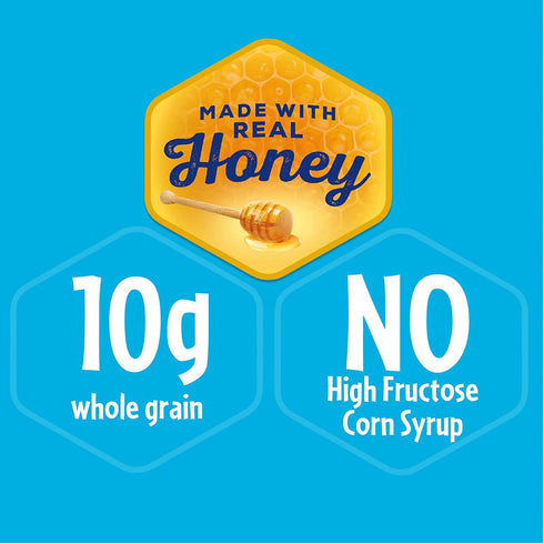 72 1.06 oz Packs Honey Maid Lil' Squares Honey Graham Crackers, Bulk Lunch Snacks, - Snack