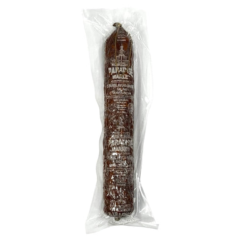 TEAMORE 1.5 lb Paradise Market Stanislavska Brand Dry Salami, Traditional European Style Naturally Smoked and Cured