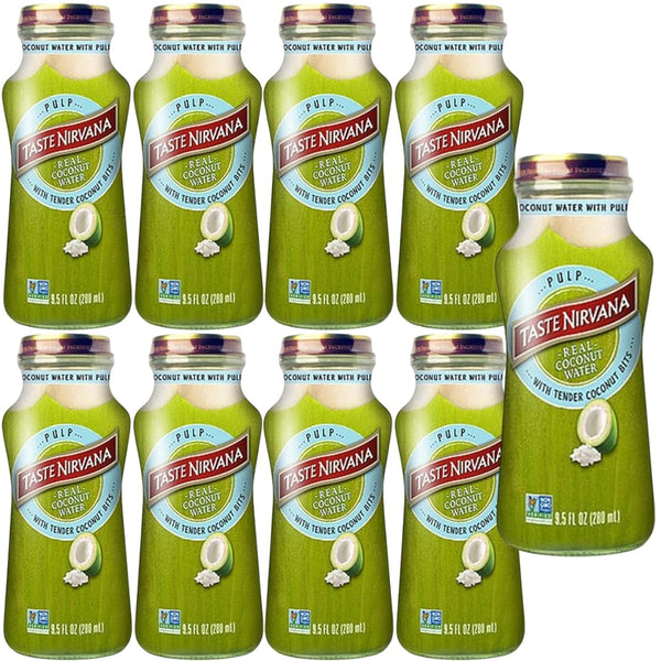 Taste Nirvana Real Coconut Water with Coco Pulp & Tender Coconut Bits,