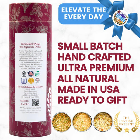 Packaged Set 3 GLP-1 Made for Breakfast: The Morning Table Seasonings | Gift of Spice Blends | All Natural, Non GMO |