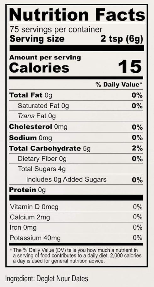 1 lb, Anthony's Date Sugar, Gluten Free, Non GMO, Vegan, Granulated