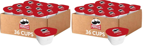 Pringles Potato Crisps Chips, Lunch Snacks, On-the-Go Snacks, Original (Pack of 72)